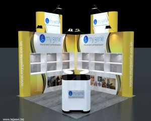3x3 mtr Portable Exhibition Kit, 9 Square Mtr Portable Exhibition Kit