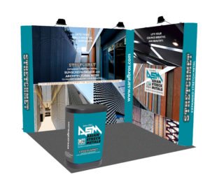 3x3 Meter L Shaped Portable Exhibition Kit
