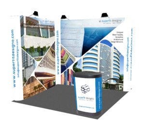 9 Square Meter L Shaped Portable Exhibition Kit
