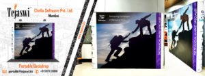 Chella Software Pvt. Portable Reusable Brand Backdrop Kit